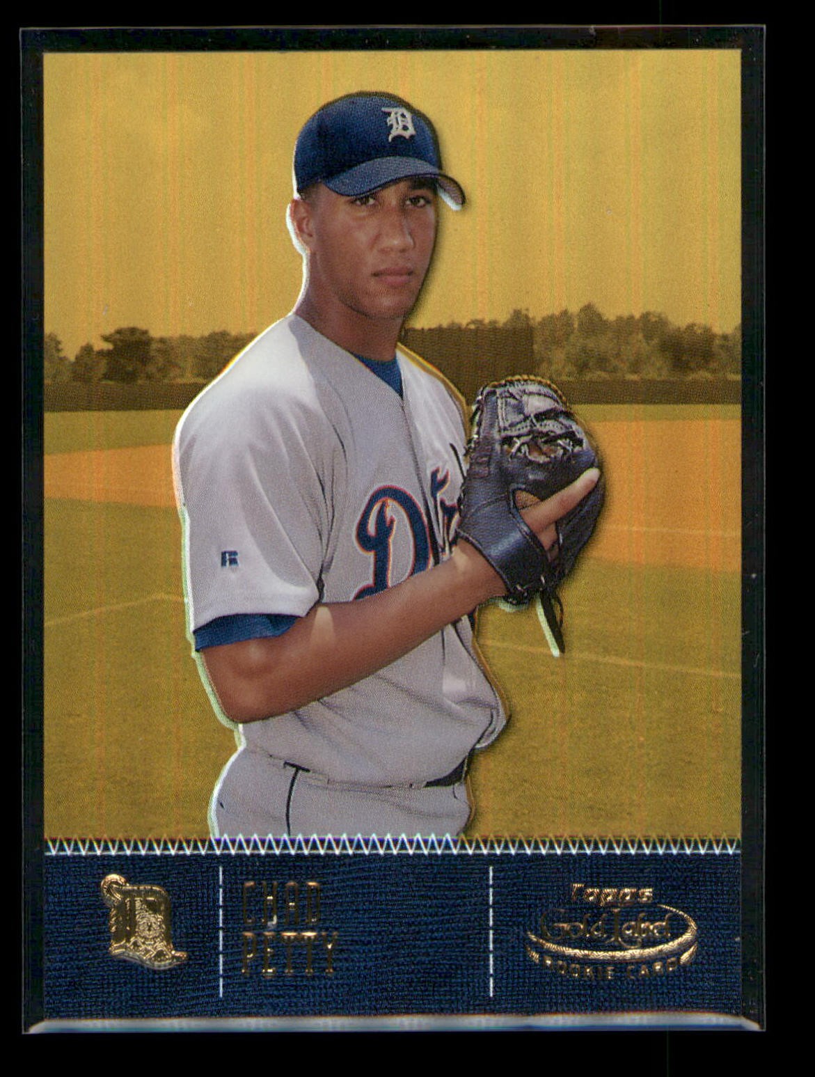 2001 Topps Gold Label Chad Petty #19 Class 1 Gold 53/99 Rookie