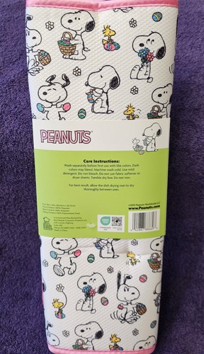 Peanuts Snoopy And Woodstock Easter 2pk Dish Drying Mats - Picture 2 of 2