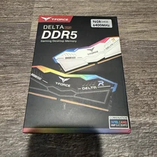 TEAMGROUP T-Force Delta RGB DDR5 96GB RAM (2x48GB) 6400MHz CL32 AMD INTEL Black