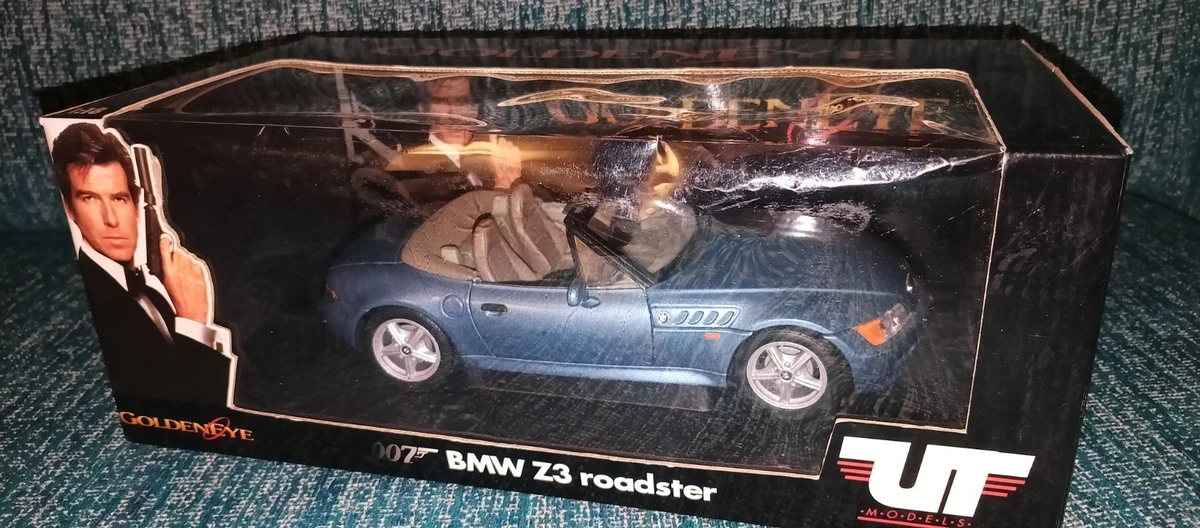 Miniature UT MODELS 1/18 - BMW Z3 James Bond GoldenEye - Bleu - Diecast