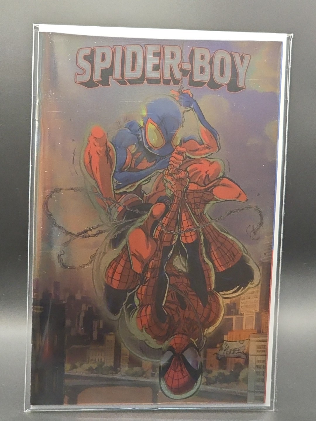 Spider-Boy #1 Kaare Andrews Foil Cover (Marvel Comics January 2024)
