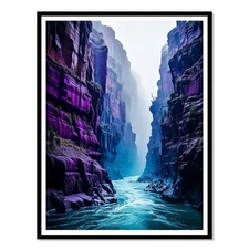 Canyon Mist Fall Printable Wall Art Digital Image Download