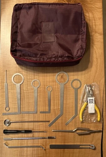 Saxophone Professional Tool Kit Repairing/Maintenance Lot Of 13 Pieces W/ Bag