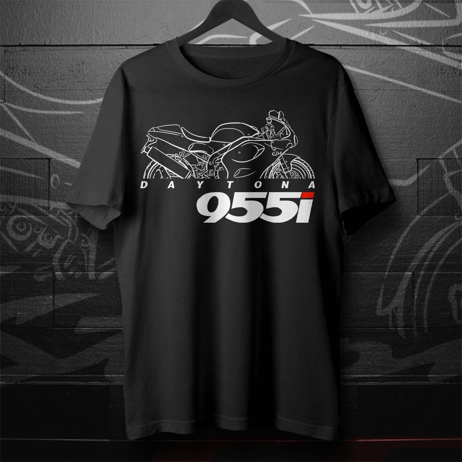 Biker T-Shirt for Fans of British Daytona 955i 1999–2000 Motorcycle