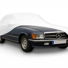 Ganzgarage Indoor Stretch Cover Carcover f&uuml;r Mercedes Benz R107 W107 SL107  Wei&szlig;
