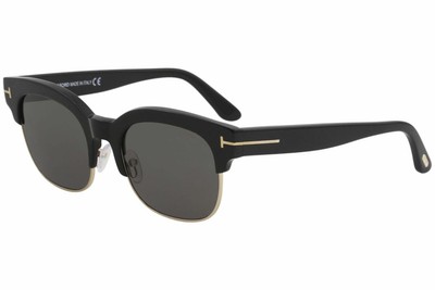 NEU Tom Ford Harry-02 FT0597 01D Sonnenbrille schwarz & gold polarisiert Sonnenbrille 