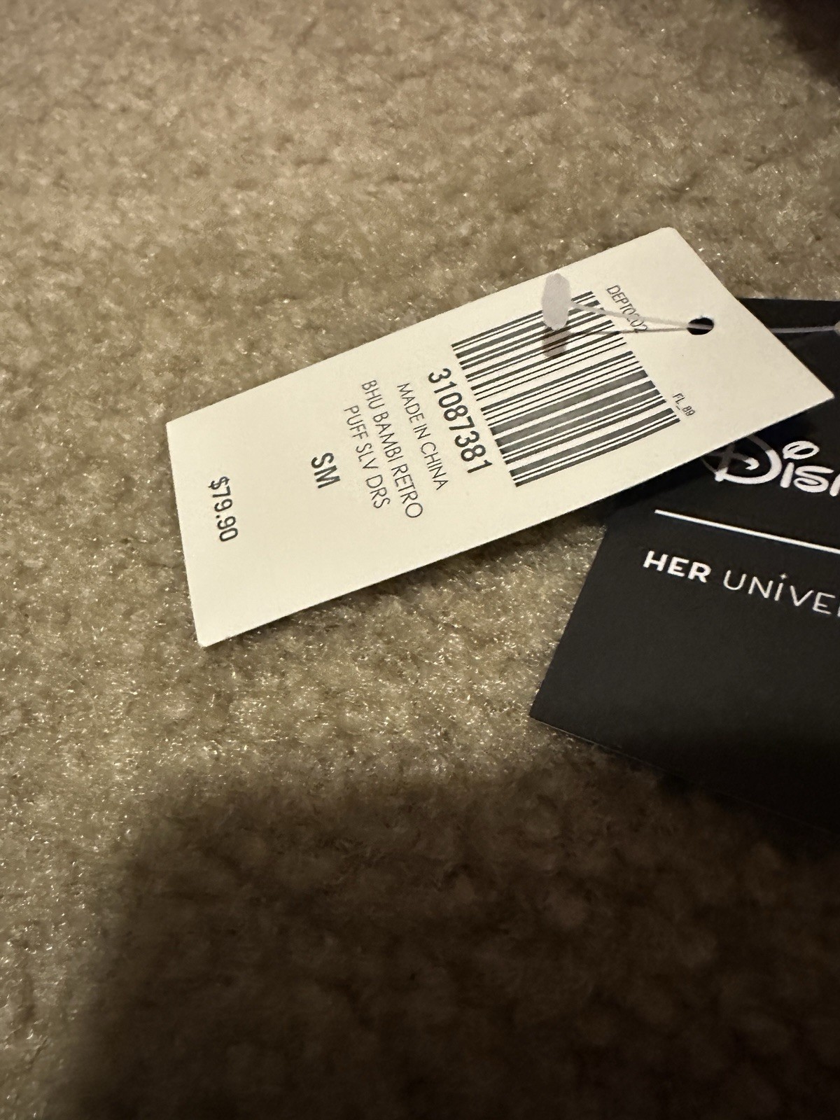 Her Universe Bambi Retro Disney Dress Women’s Size Small NWT