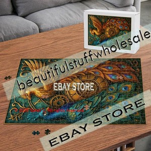 500 piece jigsaw puzzle Steampunk Peacock Clockwork Fantasy