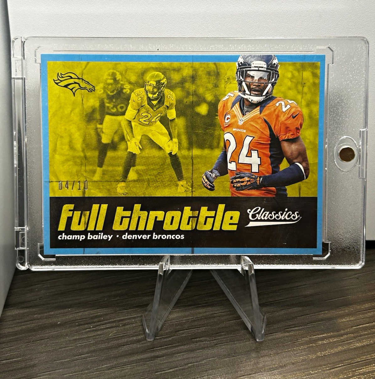 Panini 2018 Classics Full Throttle Champ Bailey Broncos Blue /10 #14