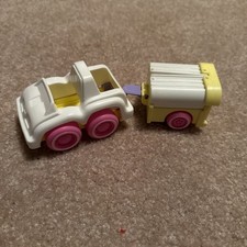 Vintage 1987 Fisher-Price Smooshees Cuddler Companions camping set