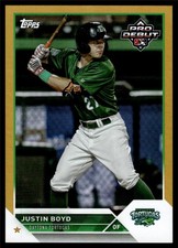 2023 Topps PRO DEBUT JUSTIN BOYD GOLD FOIL 44/50 PD-9