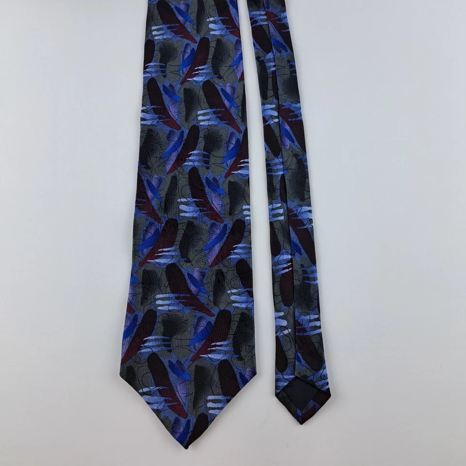 Corbata Vintage J Garcia 100% Seda Mariposas III Colección 15 1996 Años 90 58"x4" Foto 4 de 4