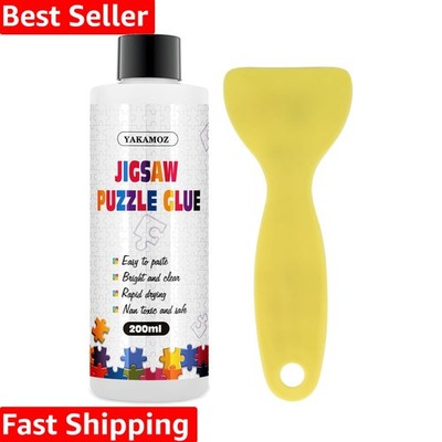 Versatile Clear Puzzle Glue for Wood and Paper   200ML Non-Toxic & Safe for Kids