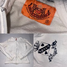 Y2K Vintage Juicy Couture White Cotton Full Zip Hoodie Jacket S COUTURE ROYALTY