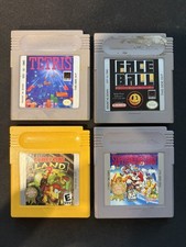 Tetris, Face Ball, Super Mario Land, Donkey Kong Land 2 GB Gameboy Lot 4 Games