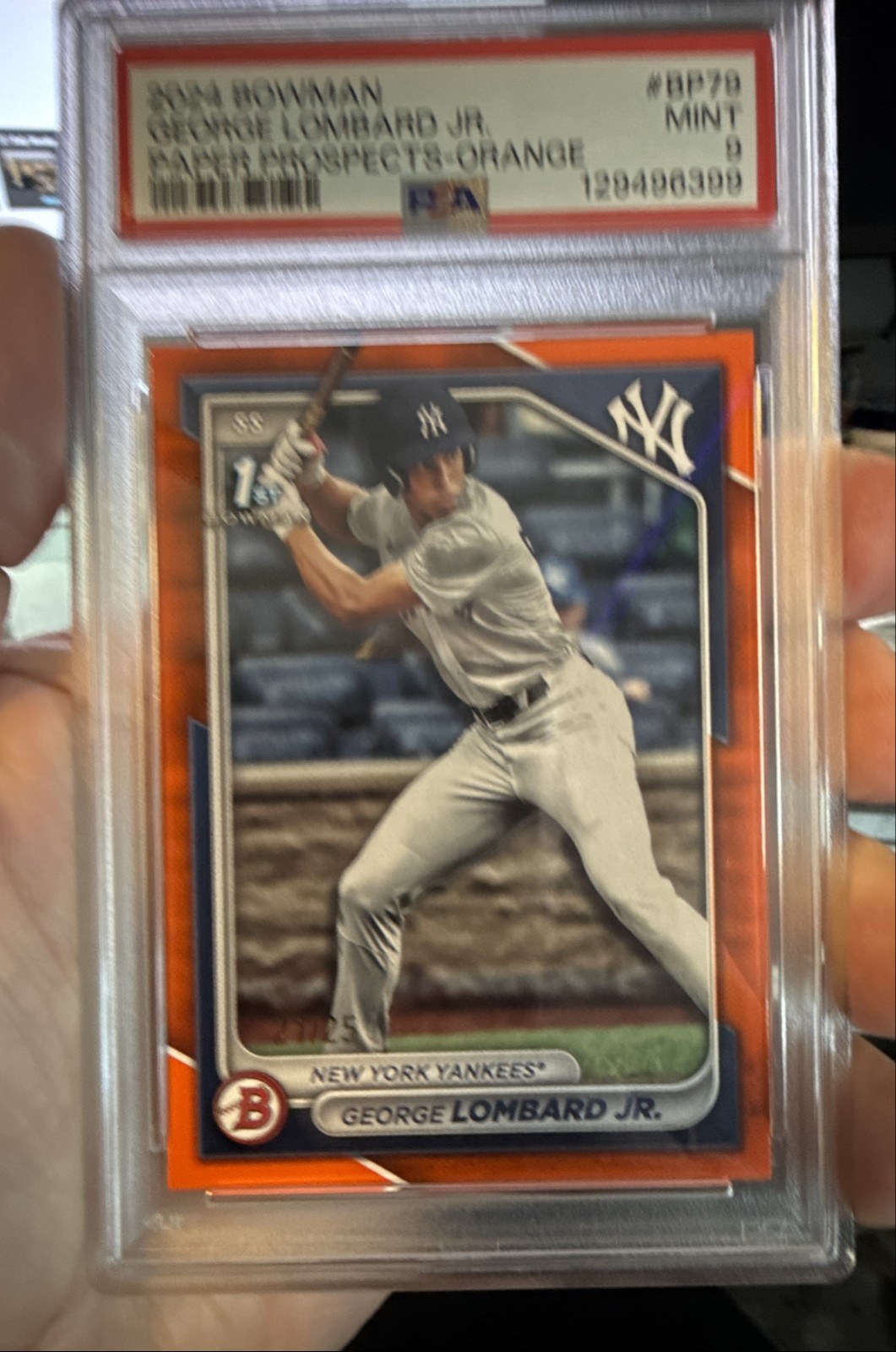 2024 Bowman - Prospects George Lombard Jr. #BP-79 Orange Border /25 (RC)