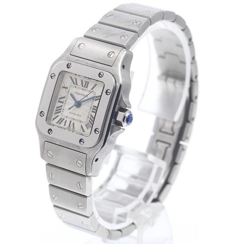 CARTIER SANTOS GALBE SM W20054D6 24mm SS Silver #C2839