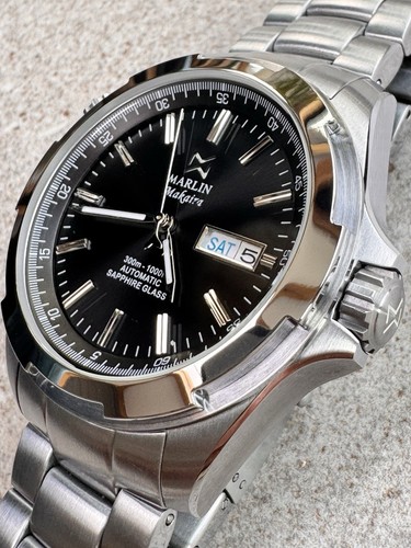 Diver watch AUTOMATIC DAY-DATE Mens 43mm 300m Sapphire BGW9 Screw Down Crown 🐟 - Imagen 2 de 8