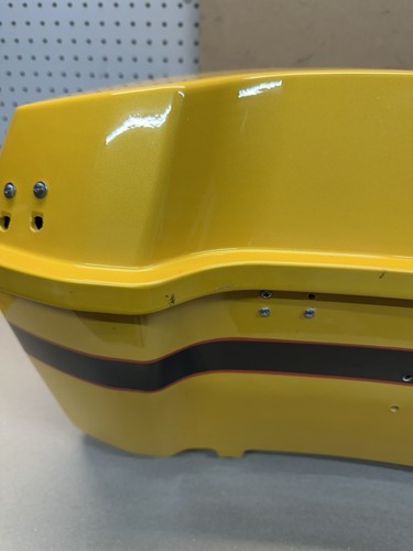 1993-13 HARLEY DAVIDSON TOURING TOURPACK Tour Pack Trunk Yellow Hardware - Picture 8 of 18