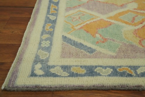 Transitional Oushak Turkish Runner Rug 3x10 Vegetable Dye Oriental Wool Carpet - Picture 8 of 12