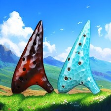 12-otworowa ocarina, klucz alto C/AC, wykonany z ceramiki, dokładny skok.