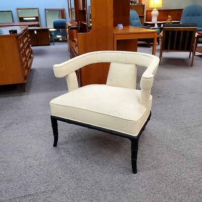 Mid Century Asian Style Chair W/ New Upholstery
