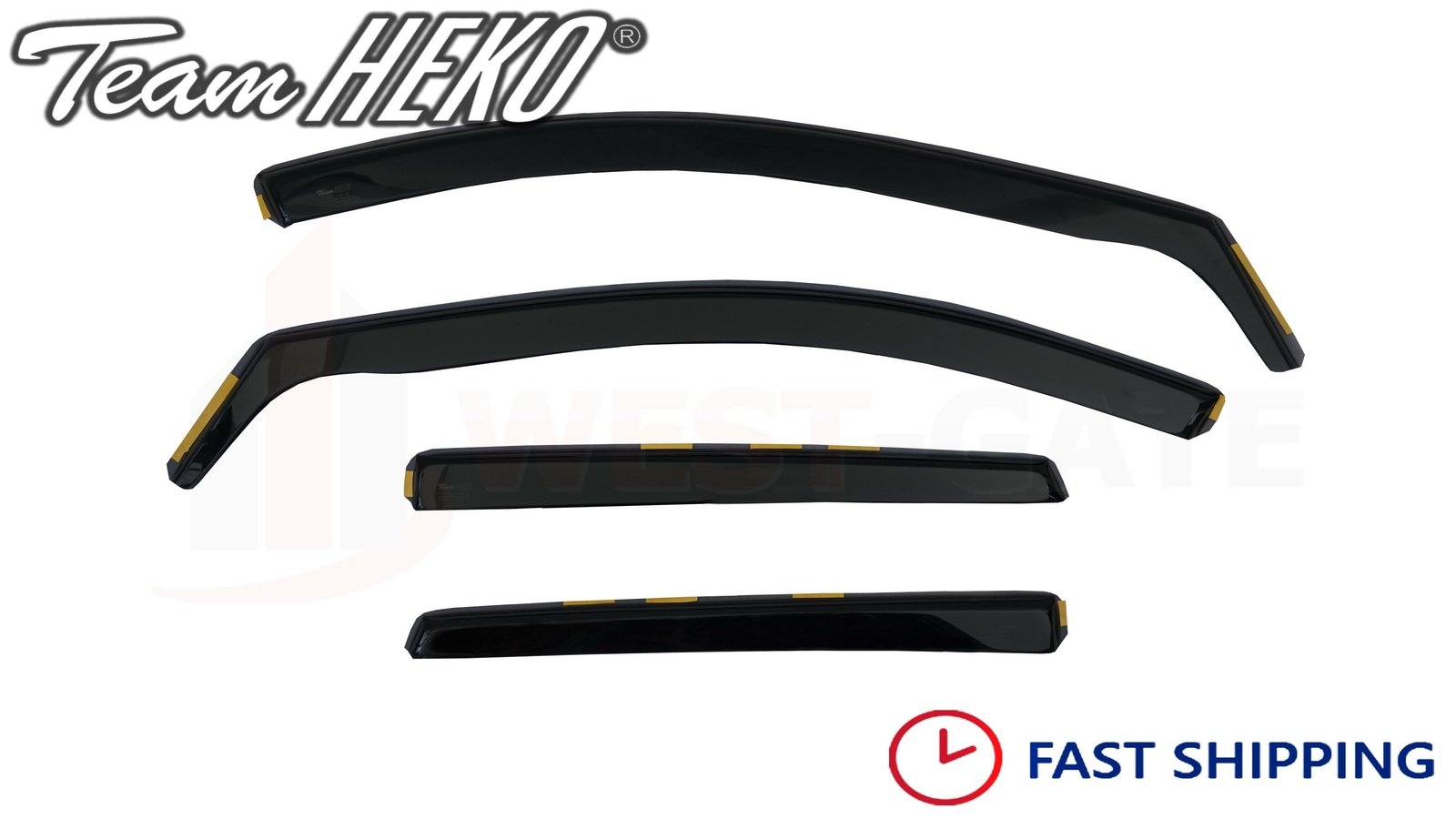 HEKO wind deflectors FULL 4pieces fits Hyundai i20 mk3 5 doors 2020