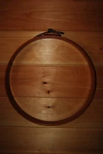 Norwood Fremont Michigan 17" Round Cherry Wood Hand Quilting Hoop w/ Bungee