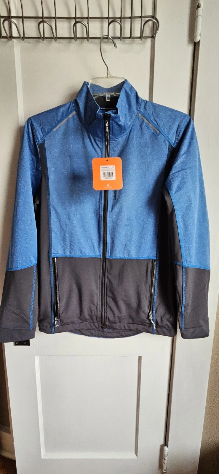 NWT ELEVATE MEN'S VERDI HYBRID SOFTSHELL olympic blue heather JACKET sz Small