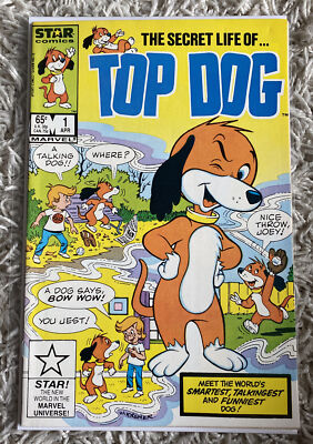 The Secret Life of Top Dog #1 Star / Marvel Comics 1984 Sent In A Cboard Mailer