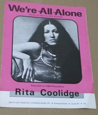 We're All Alone Rita Coolidge Boz Scaggs Noten (H1)