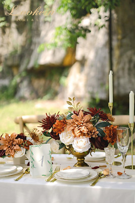 Artificial Flowers for DIY Wedding Decoration Bridal Bouquet Table Centerpiec...