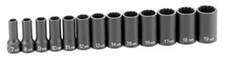 Grey Pneumatic 1203MSD 3/8" Drive 13 Piece Semi-Deep Metric Socket Set 12 Point