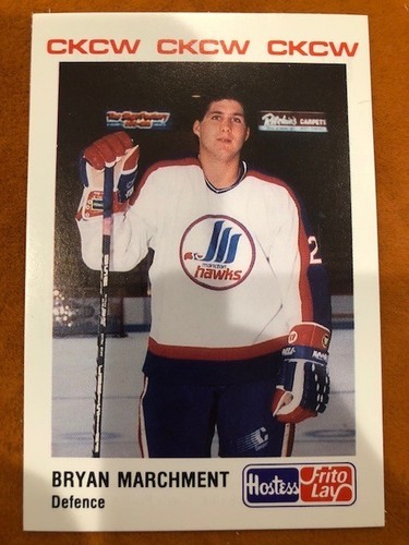 1990-91 MONCTON HAWKS AHL TEAM SET w/ RICK TABARCCI & BRYAN MARCHMENT - Picture 4 of 12