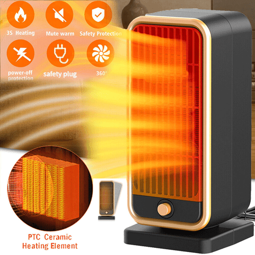 Portable Electric Space Heater Garage Hot Air Fan 500W for Indoor Room US - 第 1/10 張圖片