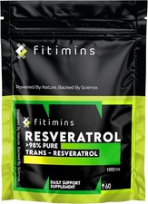 Trans Resveratrol 1000mg | High Strength Resveratrol Supplement | Vegan, UK Made
