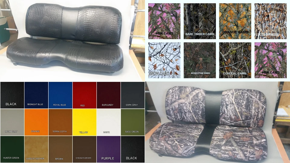John Deere Gator Bench Seat Covers XUV 825i  in DRT Camo & Black or customized Foto 4 de 4