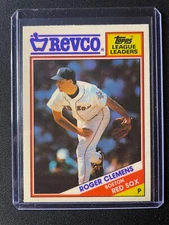 1988 Topps Revco League Leaders Roger Clemens #28 Red Sox!!!