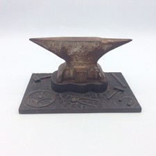 Enclume travail pièce maitrise maréchal ferrand forgeron acier et bronze XIXème