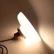 Maxim Lighting Mini Hi-Bay Pendant 25047 in Antique Copper w/ White Glass Shade