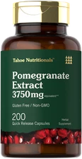  Pomegranate Extract Capsules 3750 mg | 200 Count | by Tahoe Nutritionals