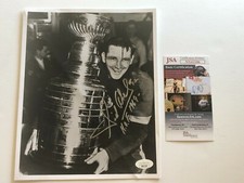 JSA Sid Abel Signed 8x10 Photo COA Detroit Red Wings #12 HOF 1969 Inscr