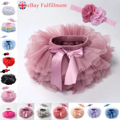 JAZJOZ UK Infant Baby Girls 1st Birthday Outfit Romper Cake Smash Tutu Skirts Newborn