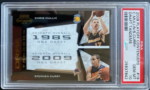 2009-10 Playoff Contenders STEPHEN CURRY - CHRIS MULLIN Draft Tandems GOLD ERROR