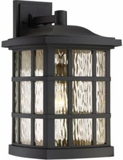 Quoizel SNN8411K 1-Light Stonington Outdoor Lantern in Mystic Black