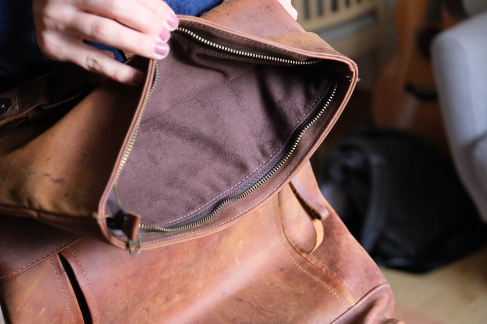 Water buffalo leather backpack (barely used, mint condition) eBay