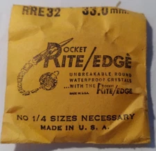 Rocket Rite Edge Watch Crystal SUC RRE32 33.0 mm  B21#66