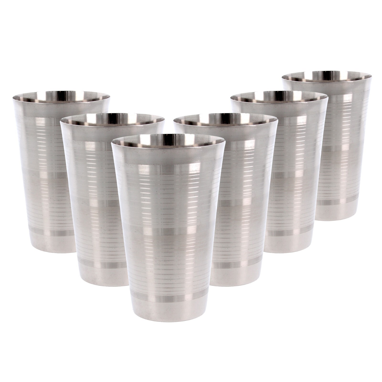 Stainless Steel Tumblers Drinking Milkshake Lassi Glasses Large Tall ...