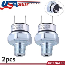 2PC Pressure Switch 120-150 PSI Air Compressor Pressure Switch 1/4"-18 NPT Air