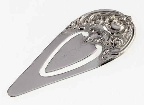 Precioso marcador floral vintage de plata de ley de S. Kirk and Son - Imagen 2 de 7